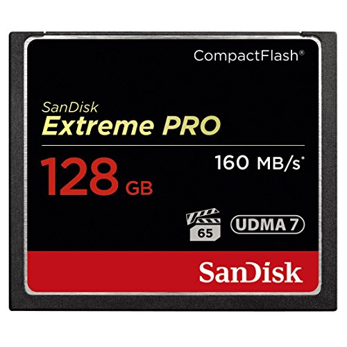 Cartão de memória SDXC SANDISK 128 GB Extreme Pro (Acessório Informática e Tel.) Sandisk - Cartões de memória flash - 128 GB, SDXC, Classe 10, 160 MB/s, preto