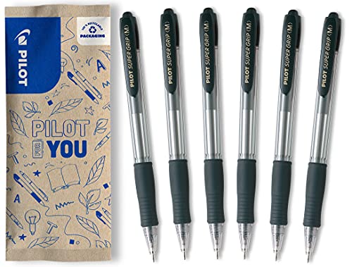 Esferográfica PILOT Flowpack 6uds Preto (0,5 mm) Pilot - Canetas - 0,5 mm, retractil, traço fino, ponta retrátil