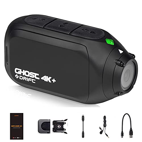 Action cam DRIFT GHOST 4K+ (4K Ultra HD) Drift Innovation - Câmeras de vigilância - 4k ultra hd, 30 fps, cmos sensor, MP3 e WAV