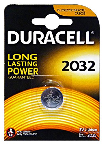 Bateria Duracell DUR033917 | Preto (Consumível Imagem e Som) Duracell - Baterias - botão, litio, cr2032, 3V, 200mAh