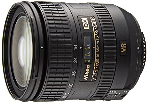 Objetiva NIKON AF-S DX VR 16-85mm F/3.5-5.6 (Encaixe: Nikon FX - Abertura: f/22 - f/3.5) Nikon - Lentes de câmera - nikon, dx vr, 16-85mm, f/3.5-5.6, tele zoom, abertura mínima