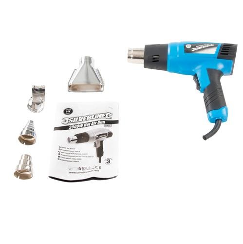 Pistola de Soprimento a Ar Quente SILVERLINE 127655 Silverline - Pistolas de calor - pistola soprimento, ar quente, silverline