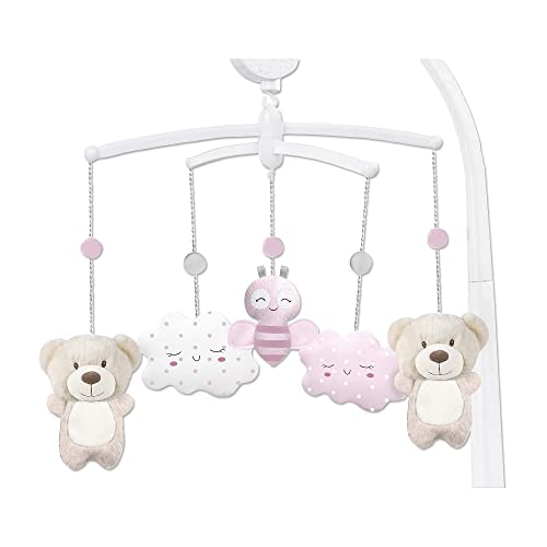 Brinquedo Musical CARRUSSEL Rosa (Idade Mínima Recomendada: 0 meses) Interbaby - Móbiles para bebê - brinquedo musical, carrusel rosa, idade mínima recomendada 0 meses, estimulação visual, despertar o sentido do descobrimento, peluche separáveis