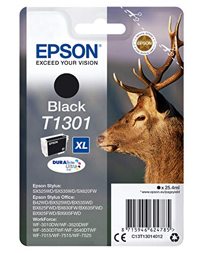 Tinteiro EPSON T1301 Preto (C13T130140) Epson - Cartuchos de toner e jato de tinta - preto, epson, t1301