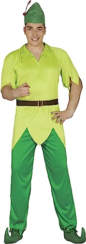 Fato de Homem DISFRAZZES Arqueiro (Tam: M) Fiestas Guirca - Brincadeira de faz de conta - preto, verde, tecido, 14,5 cm