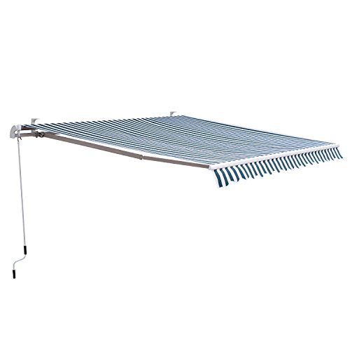 Toldo Manual Dobrável Outsunny De Alumínio Para Exterior 2,9X2,5M Outsunny - Revestimento - alumínio, exterior, manual, dobrável