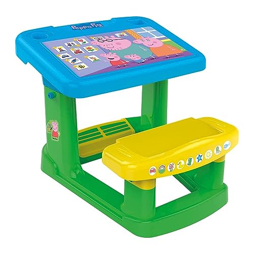 Mesa de Atividades CHICOS Peppa Pig (Idade Mínima: 2 - 58x72.5x49cm) Chicos - Mesas - peppa pig, superfície de trabalho, compartimentos, lápis, caneta