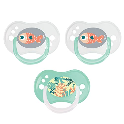 Chupetas TIGEX Reversíveis (0 a 6 Meses) Newell Brands - Cuidados com a higiene oral - reversíveis, 0 a 6 meses, guarda ventilada