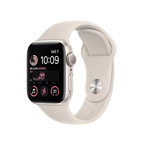 APPLE Watch SE GPS+Cellular 40 mm Blanco estrella, correa deportiva blanco estrella Apple - Óculos inteligentes - gps, cellular, 4,0mm, branco