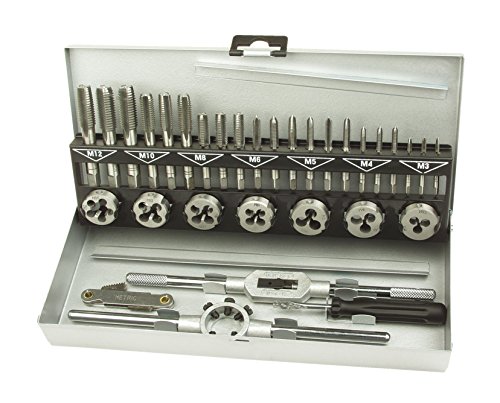 Conjunto de Ferramentas MANNESMANN 53250 (32 peças) Brüder Mannesmann - Torneiras e machos - 32 peças, rosca interna, destornillador, medidor de passo