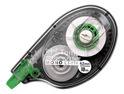 Corretor de Erros TOMBOW CT-YT4 (Multicor) Tombow - Correção de fluídos, canetas e fitas - multicor, aplicação lateral, ergonômico, sem secagem
