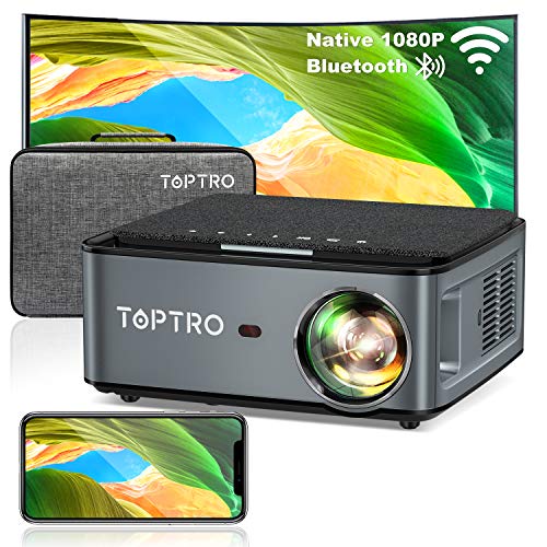 Projetor TOPTRO TP-PROJ-5G (20000 Lumens - 1080p) TOPTRO - Projetores multimídia - 20000 lumens, 1080p, 3,5 kg