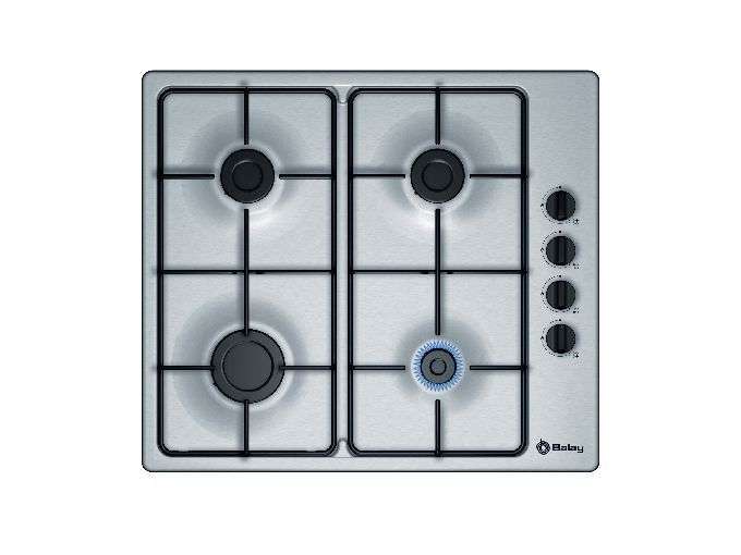 Placa de Gás BALAY 3ETX464MB (Gás Butano-Propano - 59.5 cm - Inox) Balay - Cooktops - gás butano, gás propano, 59.5 cm, inox