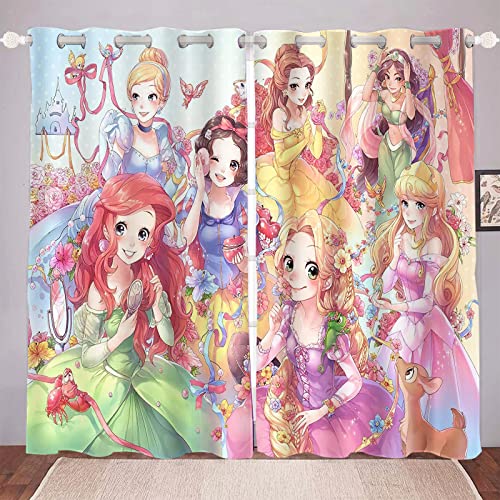 Pack 2 Cortinas BFR DOLLF Princesses com Impressão 3D de Sereia Ariel e Cinderela Bfrdollf - Cortinas e cortinados - pack, cortinas, bfr dollf princesses, impressão 3d, sereia ariel, cinderela
