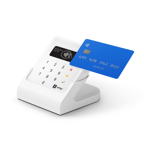 Leitor de Código de Barras SUMUP Air + Base de Carregamento (Bluetooth) SUMUP - Terminais de cartão de crédito - bluetooth, nfc, bateria integrada, compatível cartões