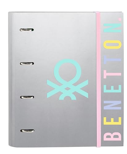 Pasta BENETTON Silver (A4 - 100 Folhas - Prateado) safta - Pastas Organizadoras - a4, 100 folhas, prateado