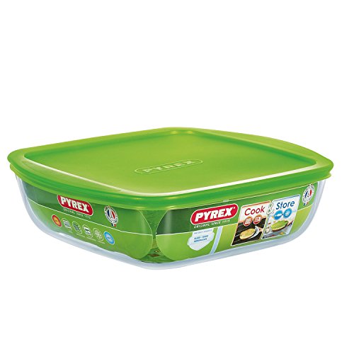 Caixa de Conservação PYREX GLASS 21 x 8.5 x 21 cm Pyrex - Utensílios de cozinha - vidro, transparente, 21x8.5x21 cm, 1 peça