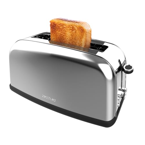 Torradeira Cecotec Toastin' Time 850 Long Lite Cecotec - Torradeiras - 850 W, 2 fatias, inox, recolhe migalhas