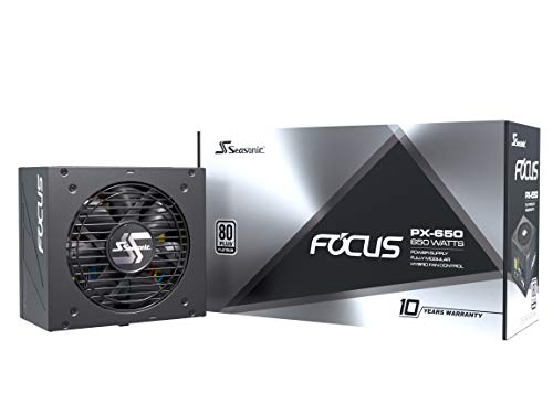Fonte de Alimentação SEASONIC Focus PX-650 650W Seasonic - Fontes de alimentação para computador - ATX, 650W, sata x 4