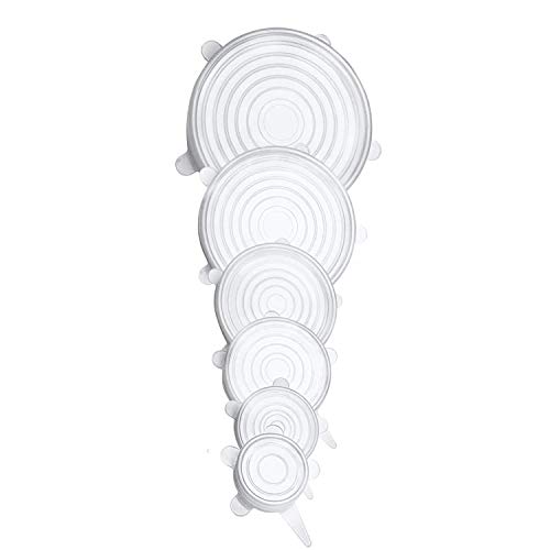 Conjunto de 6 Recortes em Silicone UNIQUE STORE Unique Store - Tampas para recipientes de comida - silicone, recortes, conjunto, 6 peças