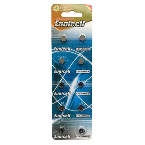 Pilhas Não Recarregáveis BUTTOCELL 10x Eunicell Ag4 PK Green - Baterias de uso geral - litio, botão, 1,5v, 120 mAh