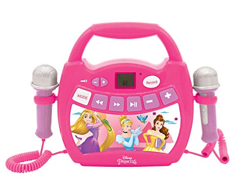 Rádio LEXIBOOK Princesas Disney (Rosa - Digital - Pilhas) Lexibook - Sistemas de karaokê - digital, pilhas, 5 canais, gravação, recarregável