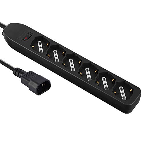 Extensão Elétrica ELECTROLINE 62067 (6 Tomadas - Tipo F - 1.5 m) Electraline - Filtros de linha e supressores de surtos - 6 tomadas, 1.5 m, interruptor on/off