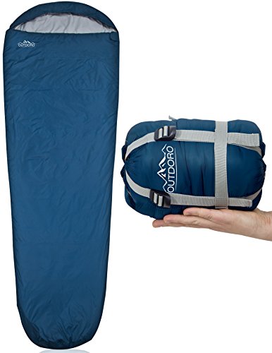 Saco de Dormir OUTDORO (Preto - 190 x 50 cm) Outdoro - Sacos de dormir - 190 x 50 cm, preto, resistente a pó, resistente à humidade