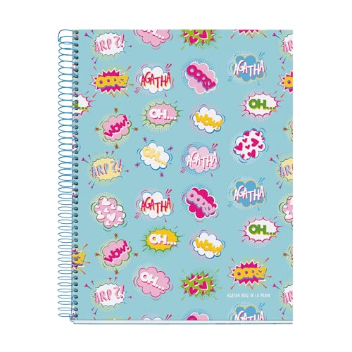 Caderno A4 Miquelrius Wow! Agatha Ruiz De La Prada MIQUELRIUS - Cadernos e bloco de notas - a4, miquelrius, agatha ruiz de la prada
