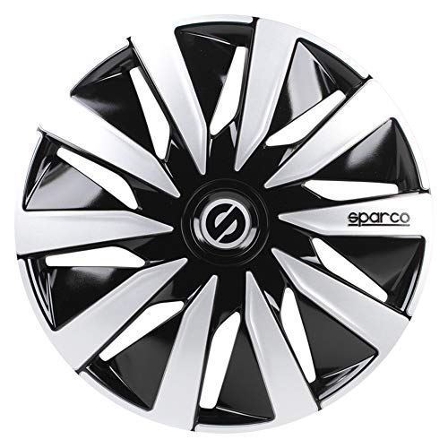 Conjunto de Troncos SPARCO Lazio (13 polegadas) SPARCO - Peças de automóveis - 13 polegadas, 4 molduras, preto, prateado