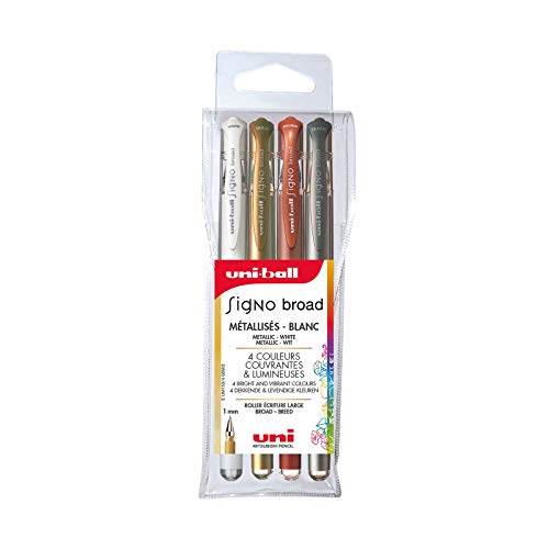 Caneta de Gel UNI-BALL UM-153 (Multicor - Ponta Média) UNI-BALL - Canetas - tinta de gel, ponta média, escrita fluída
