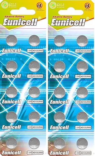 Pilhas Não Recarregáveis AG13 1.5V 100mAh Eunicell - Baterias de uso geral - pilhas não recarregáveis, ag13, 1.5v, 100mah, litio, botão