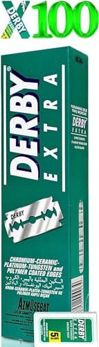 Lâmina de Barbear DERBY 1000-012 (Aço Inoxidável - 2 Un) Derby - Lâminas e navalhas de barbear - aço inoxidável, 1000 mm, revestimento polimerizado