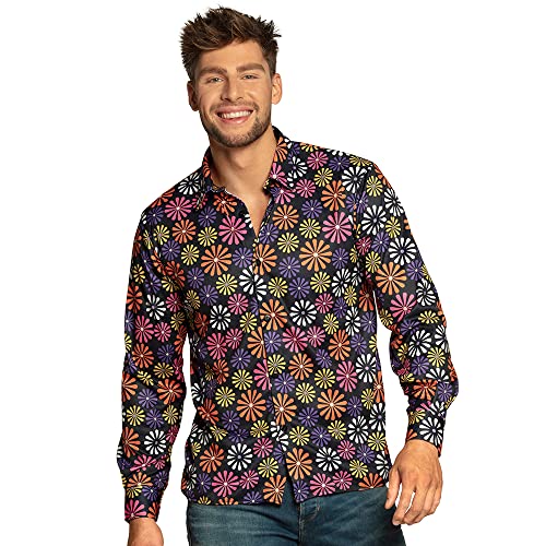 Camiseta DISFRAZZES Flower Power (Tam: Tamanho Único) Boland - Camisas e tops - camiseta, flower power, disfrazzes, tamanho único, flores coloridas, poliéster
