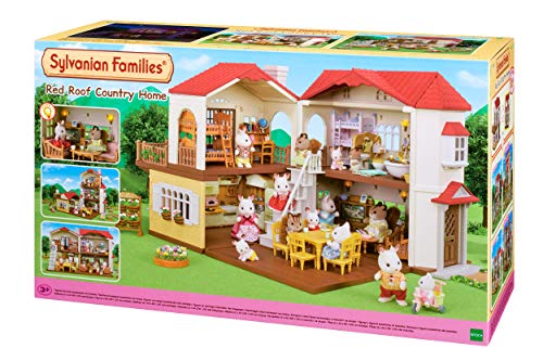 Playset Sylvanian Families La Grande Maison Éclairée (Peluches e Bonecas) SYLVANIAN FAMILIES - Brinquedos - grande casa, iluminação, varanda, balcão, escada