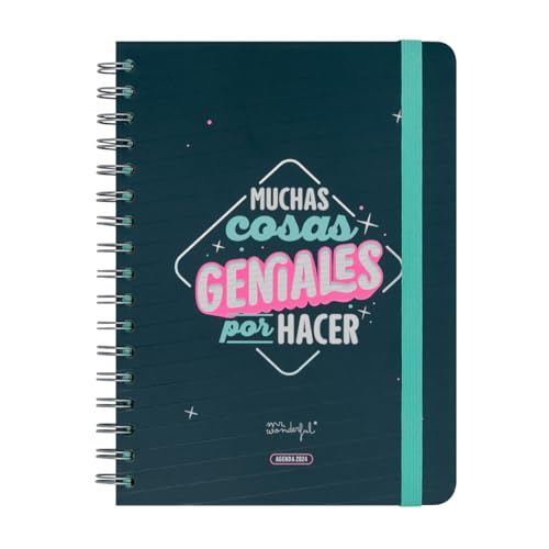 Agenda Diária MR. WONDERFUL 2024 (A5 - 14.8x21cm) mr.wonderful comunication,s.l. - Cadernos e bloco de notas - agenda, diária, A5, 14.8x21cm