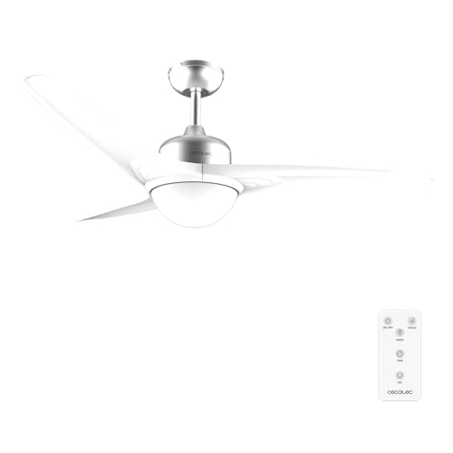 Ventoinha de Teto CECOTEC ForceSilence 560 IronWhite Cecotec - Luminárias Decorativas - lâmpada LED, 18 w, híbrido, 52 polegadas