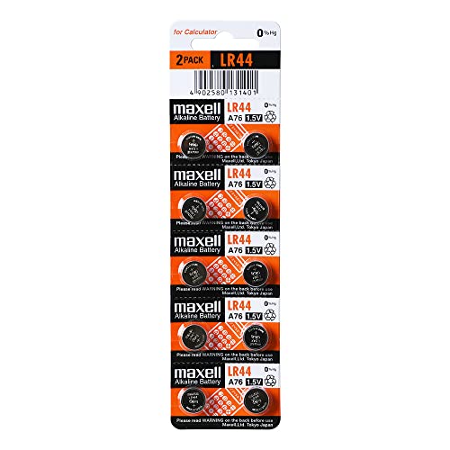 Pilhas Não Recarregáveis MAXELL LR44 (5 unidades) Maxell - Baterias - alcalinas, litio, 1.5v, lr44