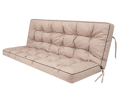 Almofada de Assento para Baloiço, Exterior e Interior, Bege, 150 Cm Robotex - Almofadas - exterior, interior, bege, 150 cm