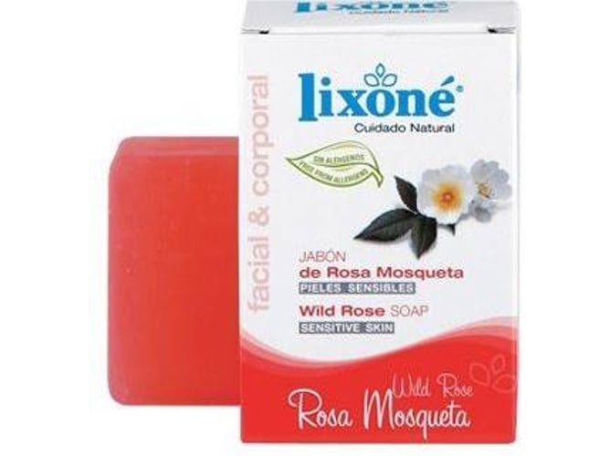 Sabonete WILD ROSE Soap Skin Sensitive (125 g) Lixone - Sabonete em barra - sensitive, espumoso, sem conservadores, 125 g