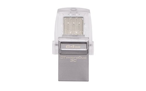 Pen USB KINGSTON TECHNOLOGY DataTraveler microDuo 3C 64GB Kingston Technology - Pen drives usb - 64 gb, usb tipo c, 80 MB/s, Windows 7-10