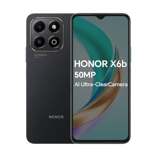 Smartphone HONOR X6B (6.56'' - 4 GB - 128 GB - Preto) HONOR - Telemóveis - 6.56 polegadas, 4 GB, 128 GB, Android 11
