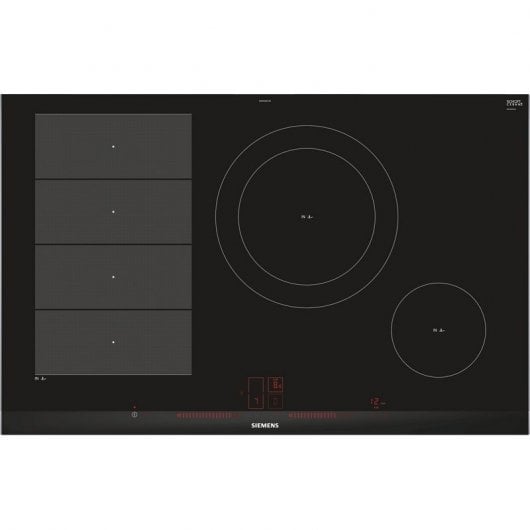Placa de Vitrocerâmica SIEMENS EX875LEC1E (Elétrica - 79.6 cm - Preto) Siemens - Cooktops - vitrocerâmica, elétrica, 79.6 cm, preto