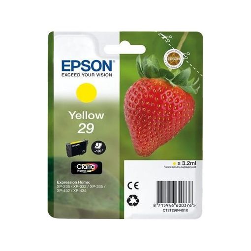 Tinteiro EPSON T2984 Amarelo (C13T298440) Epson - Cartuchos de toner e jato de tinta - epson, amarelo, xp-235, xp-332, xp-335
