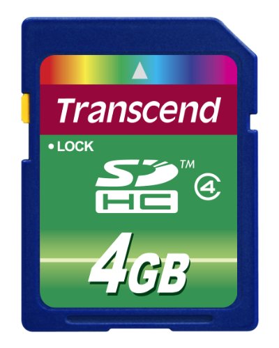 Cartão de Memória TRANSCEND TS4GSDHC4-240 Transcend - Cartões de memória flash - 4 GB, SDHC, classe 4, 20 MB/s