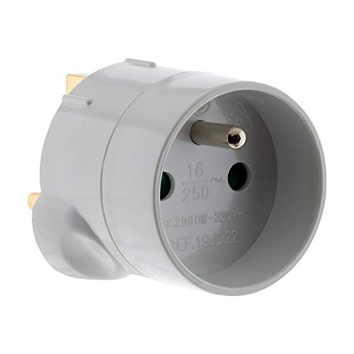 Adaptador ZENITECH (UK - FR - Branco) ZENITECH - Inversores de energia - adaptador, zenitech, uk, fr, branco, conexões, jack, usb, tipo a, tipo c