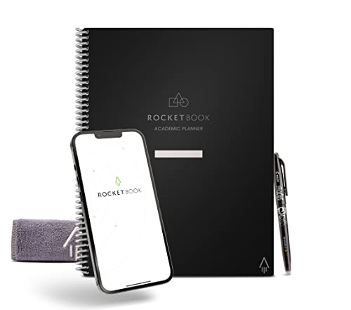 Agenda Rocketbook Reutilizável A4 (Recondicionado Como Novo) Rocketbook - Calendários, organizadores e planejadores - reutilizável, a4, compartimento, 192 folhas