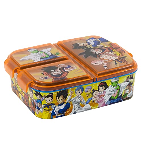 Lancheira Dragon Ball (Laranja - Plástico - 5 x 16 x 12 cm) Stor - Lancheiras e sacos - lancheira, dragon ball, laranja, plástico, 5 x 16 x 12 cm