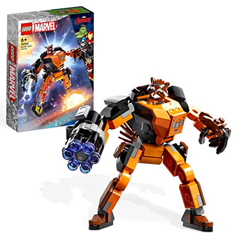 LEGO Marvel: Armação Robótica do Rocket - 76243 (Idade Mínima: 7) LEGO - Brinquedos - lego, marvel, armação robótica, rocket