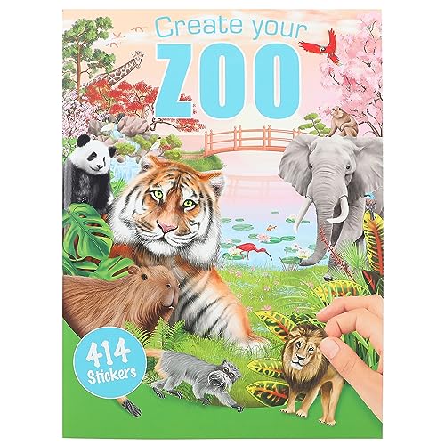 Álbum de Colagem DEPESCHE Create Your Zoo Depesche - Materiais de arte e artesanato - colagem, crianças, 24 páginas, animais selvagens